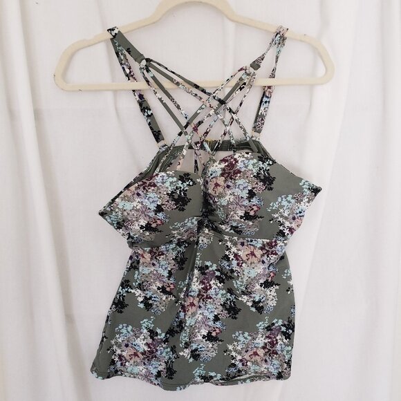 Ambrielle Woman Multicolor Strappy Push Up Top Piece Only Bathing Suit Size XL - Picture 1 of 13